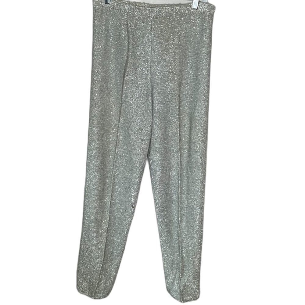 Vintage‎ Metallic Silver Sweater Pants
